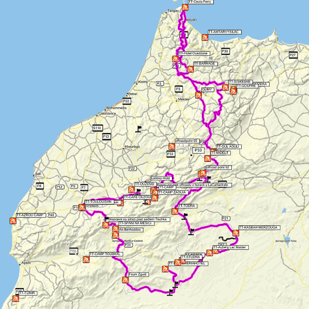 Trasa Maroko 2010